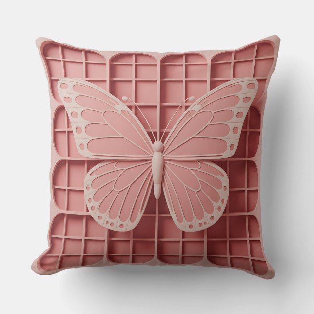 Kupu Spiral Grid 3D Batik Motif Kussen (Voorkant)