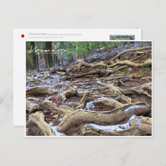 Kurama-dera (Kinone-michi tree roots road) ポストカード Briefkaart (Voorkant / Achterkant)