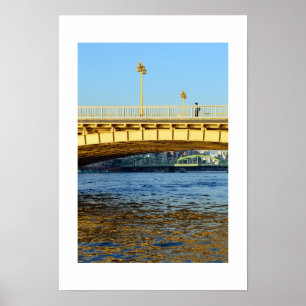 Kuramae Bridge: Sumida rivier, Tokio Poster