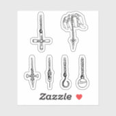 kurapika ' ketens hunter x hunter sticker pack (Vel)