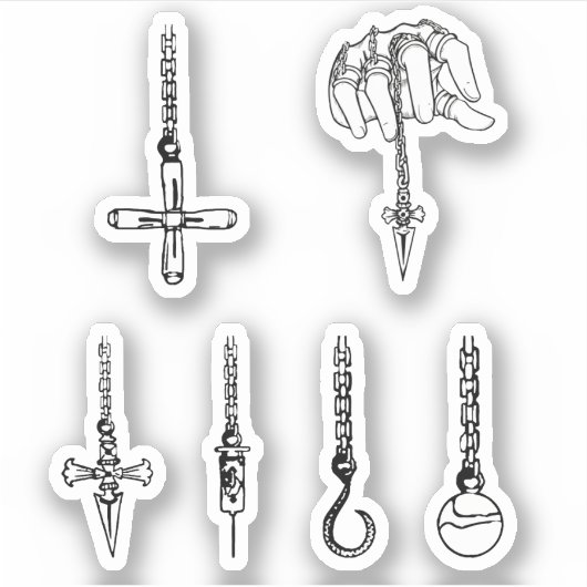 kurapika ' ketens hunter x hunter sticker pack (Voorkant)