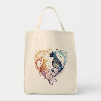 kuraudea is een schattige bloeiende katachtige har tote bag