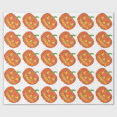 Kürbis für Halloween Cadeaupapier (Vlak)