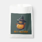 Kürbishexe im Katzenkostüm -  Bedankzakje (Voorkant)