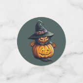 Kürbishexe im Katzenkostüm -  Confetti (Kleine voorkant)