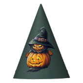 Kürbishexe im Katzenkostüm - Feesthoedjes (Voorkant)