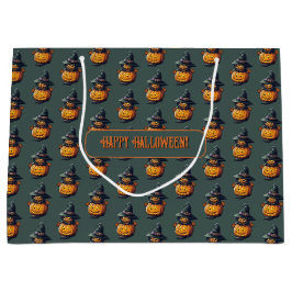 Kürbishexe im Katzenkostüm -  Groot Cadeauzakje