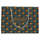 Kürbishexe im Katzenkostüm -  Groot Cadeauzakje (Achterkant)