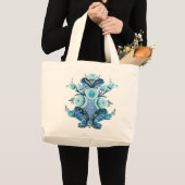 Kurbits Flower design Grote Tote Bag (Voorkant (product))
