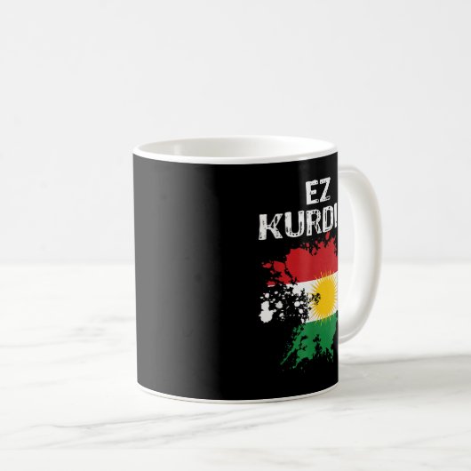 Kurden Kurdistan Newroz Kurdi Flag Her Biji Kurdis Koffiemok (Voorkant rechts)