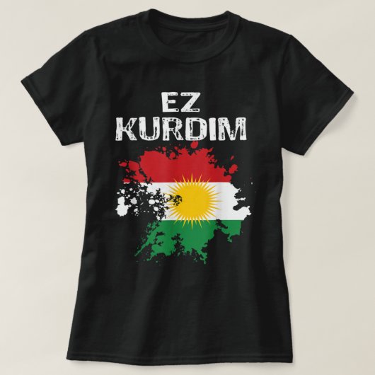Kurden Kurdistan Newroz Kurdi Flag Her Biji Kurdis T-shirt (Design voorkant)