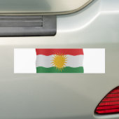 Kurdish flag bumpersticker (Op auto)