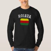 Kurdish Kurds Rojava Flag Freedom Kurdistan T-shirt (Voorkant)