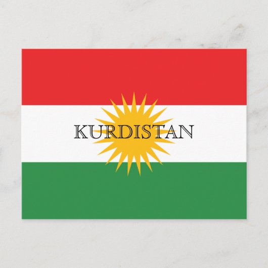 kurdistan briefkaart (Voorkant)