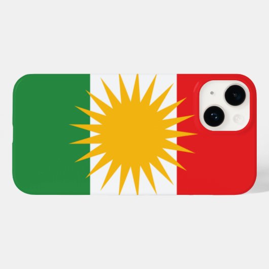 kurdistan Case-Mate iPhone case (Achterkant (horizontaal))