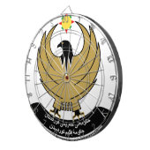 kurdistan embleem dartbord (Voorkant Rechts)