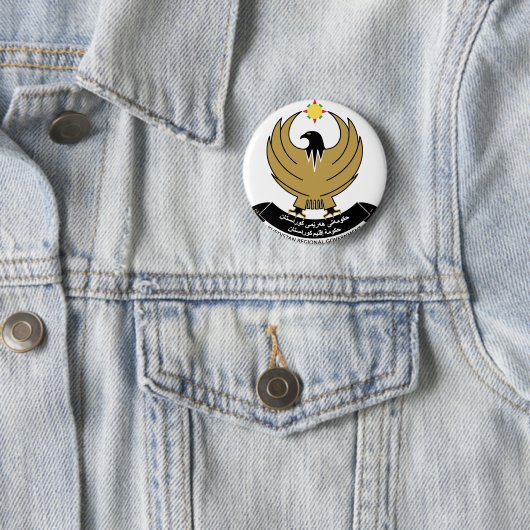 kurdistan embleem ronde button 5,7 cm (In situ)