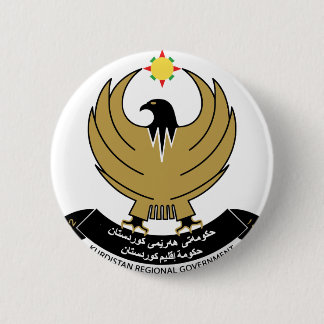 kurdistan embleem ronde button 5,7 cm