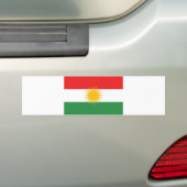 Kurdistan etniciteitsvlag bumpersticker (Op auto)