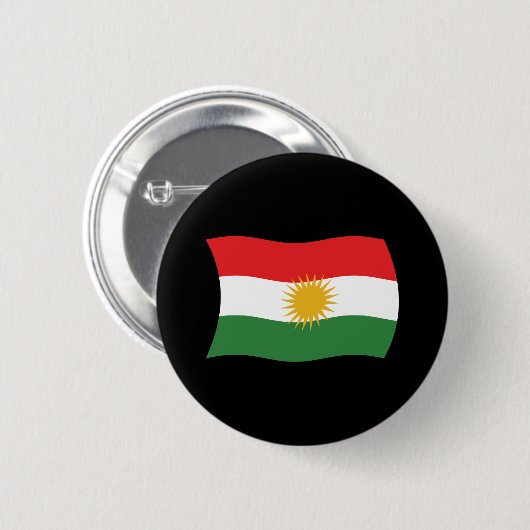 Kurdistan Flag Button (Voorkant /achterkant)