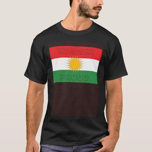 Kurdistan Flag Kurdi Flag for Newroz T-shirt (Voorkant)