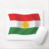 Kurdistan Flag Mousepad Muismat (Met muis)