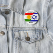 KURDISTAN ISRAEL BOTTON RONDE BUTTON 5,7 CM (In situ)