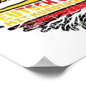 Kurdistan Kurdish Deutsch Deutschland Baum Wurzel Poster (Hoek)