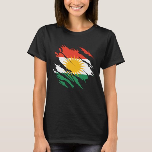 Kurdistan Kurdish T-shirt (Voorkant)