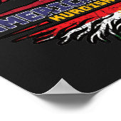 Kurdistan Kurdish US American USA United States Tr Poster (Hoek)