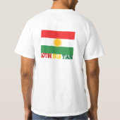 Kurdistan Kurdistan Kurdistan T-shirt (Achterkant)