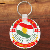 kurdistan KURDISTAN Peshmerga Freedom Warrior Sleutelhanger (Voorkant)