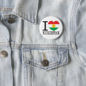 Kurdistan Love v2 Ronde Button 5,7 Cm (In situ)