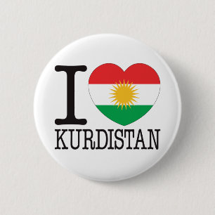 Kurdistan Love v2 Ronde Button 5,7 Cm