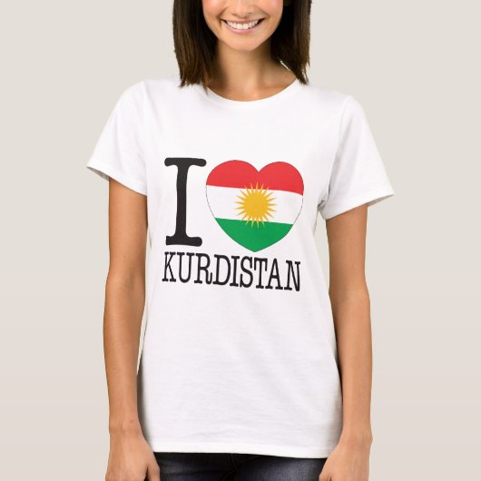 Kurdistan Love v2 T-shirt (Voorkant)