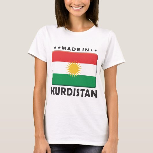 Kurdistan Made T-shirt (Voorkant)