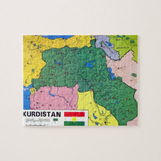 KURDISTAN MAP Puzzle Exclusief Legpuzzel