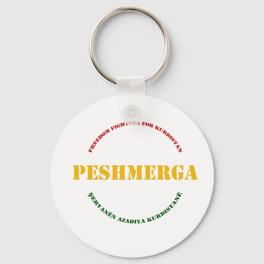 KURDISTAN Peshmerga Freedom Warrior Sleutelhanger (Voorkant)