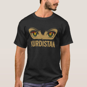 Kurdistan richt zich op het ontwerpen van Koerdisc T-shirt