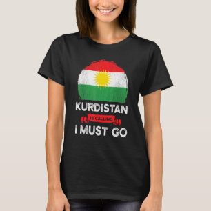 Kurdistan roept, ik moet gaan Koerdisch erfgoed Ro T-shirt