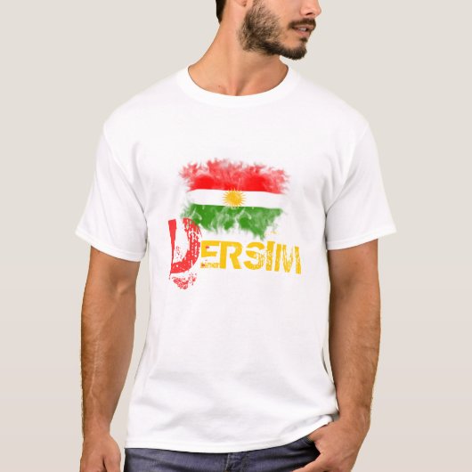Kurdistan T-Shirt met "DERSIM" (Voorkant)
