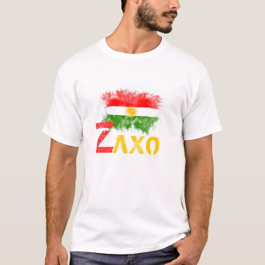 Kurdistan T-Shirt met "ZAXO" (Voorkant)