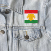 kurdistan vierkante button 5,1 cm (In situ)