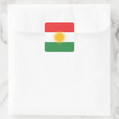 kurdistan vierkante sticker (Tas)