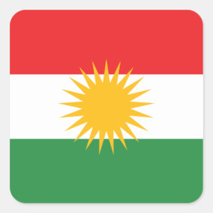 kurdistan vierkante sticker