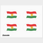 Kurdistan Vlag Sticker (Vel)