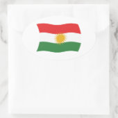 Kurdistan Vlag Sticker (Tas)