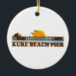 Kure Beach. Keramisch Ornament<br><div class="desc">Kure Beach North Carolina.</div>