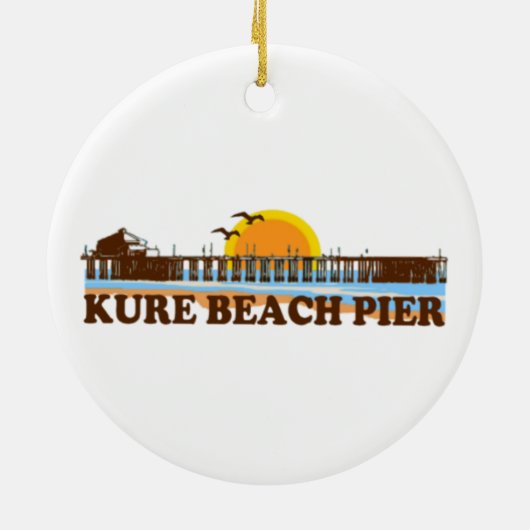 Kure Beach. Keramisch Ornament (Achterkant)