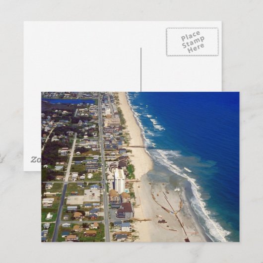 Kure Beach North Carolina Briefkaart (Voorkant / Achterkant)